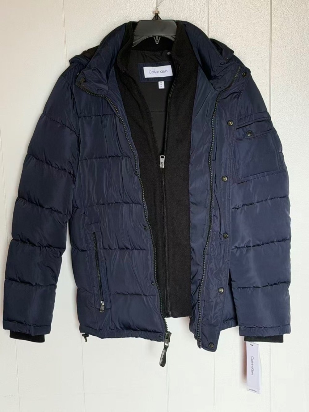 Calvin Klein Men's Alternative Down Puffer Jacket Mens Size Large - Deep Indigo